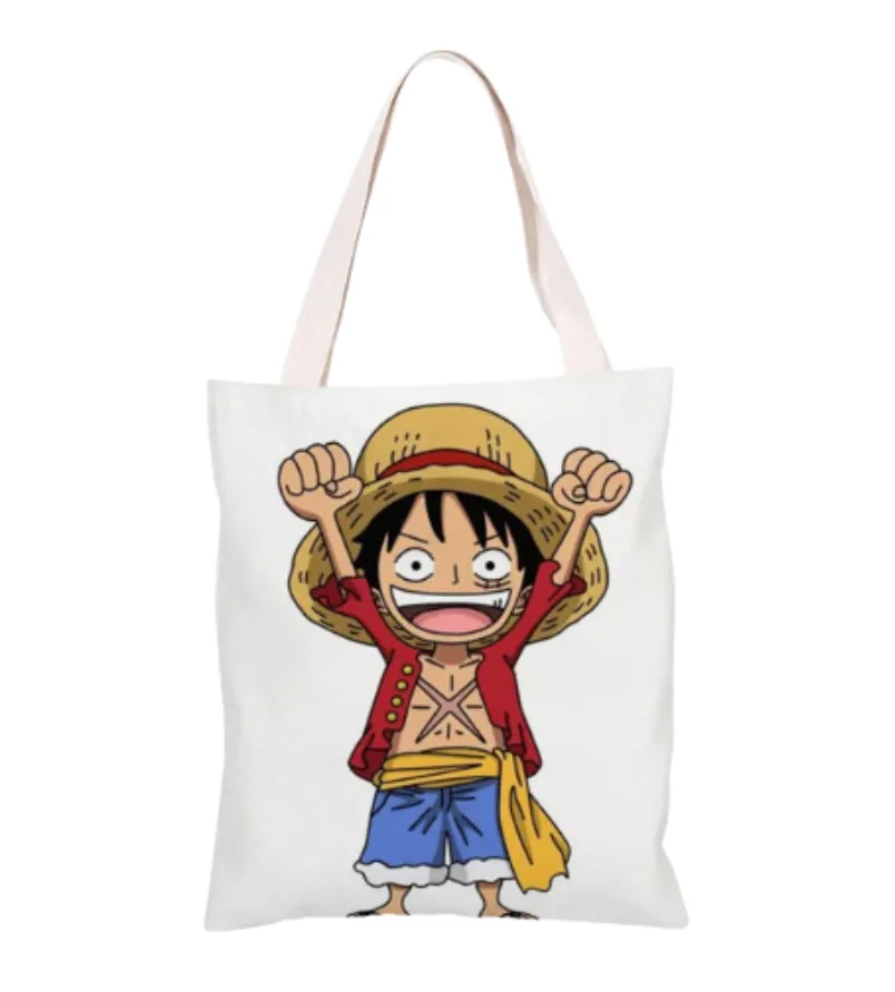 Bolsa de Tela con Cremallera One Piece Luffy - HaruhanaShop